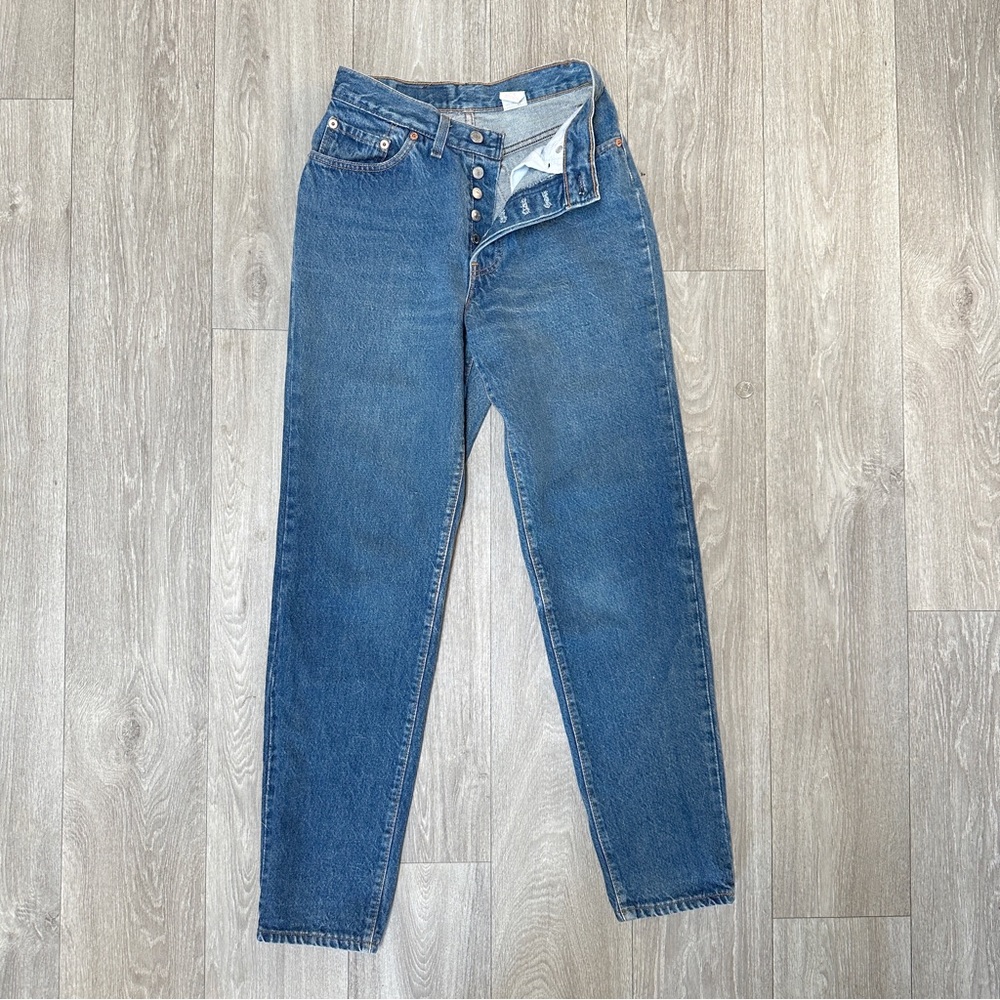 Vintage Juniors Levi’s 501 Jeans Button Fly Size 7 Short MADE IN USA